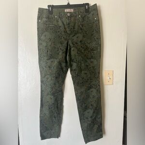 Olive Green Boho Jeans 12 Boho Artsy Festival Hippie Chill Party Hipster Playful